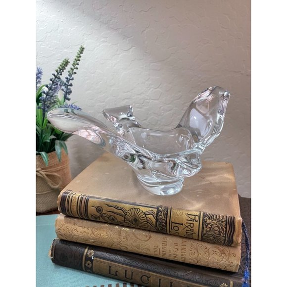 Princess House Accents Princess House Crystal Bird Dove Candy Dish